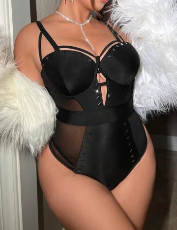 Costum de baie SHEIN CURVE, negru