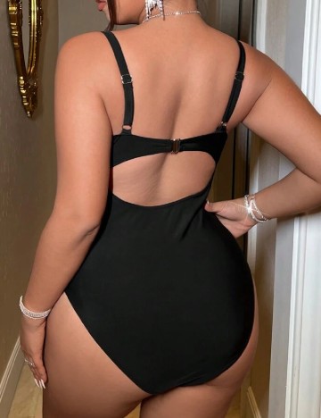 Costum de baie SHEIN CURVE, negru
