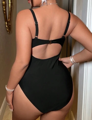 Costum de baie SHEIN CURVE, negru
