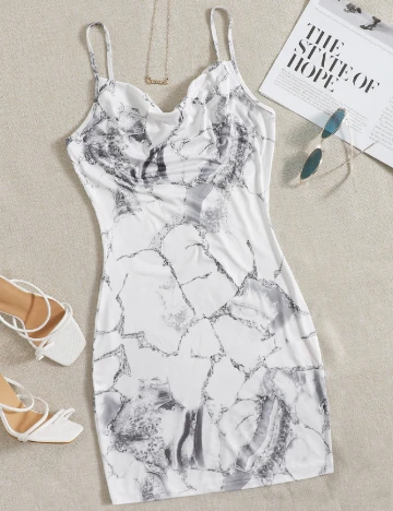 Rochie scurta SHEIN, alb