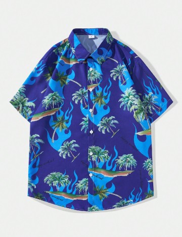 
						Camasa Romwe, albastru