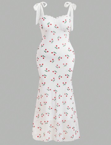 
						Rochie lunga SHEIN CURVE, alb