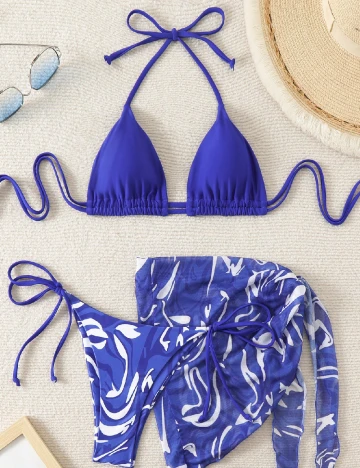 Costum de baie SHEIN, albastru