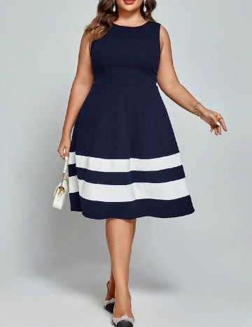 
						Rochie medie SHEIN CURVE, bleumarin