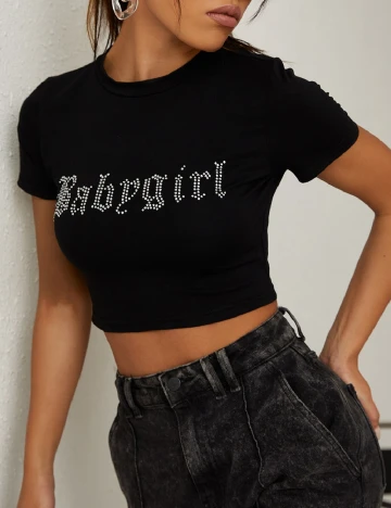 Top SHEIN, negru