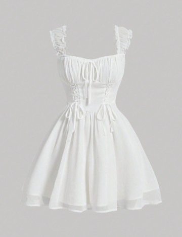 
						Rochie scurta SHEIN, alb