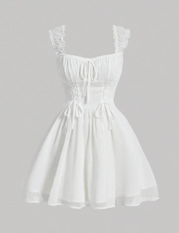 Rochie scurta SHEIN, alb