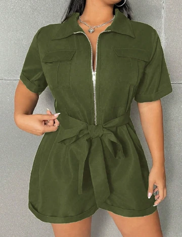 Salopeta SHEIN CURVE, verde