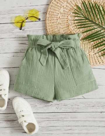 Pantaloni scurti Shein Kids, verde