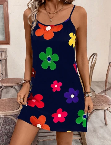 Rochie scurta SHEIN, albastru