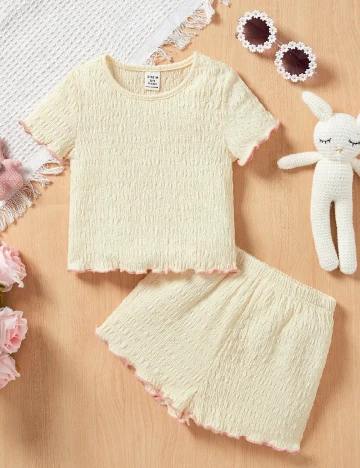 Compleu Shein Kids, crem