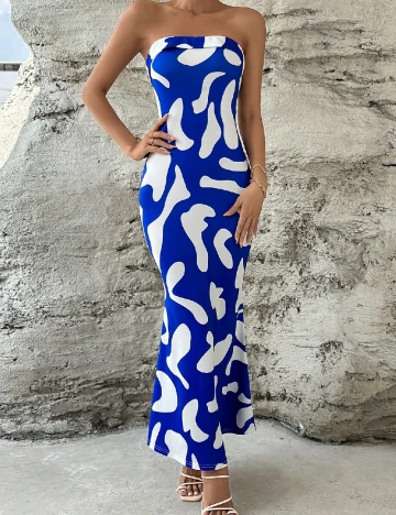 Rochie lunga SHEIN, albastru