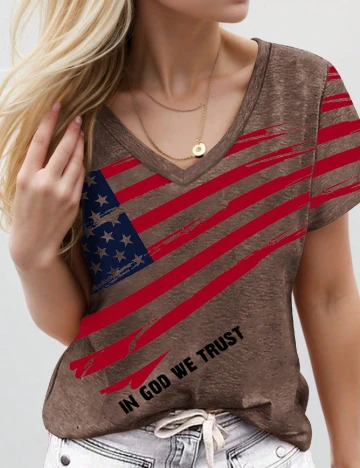 Tricou SHEIN CURVE, maro