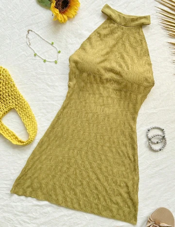 Rochie scurta SHEIN, verde