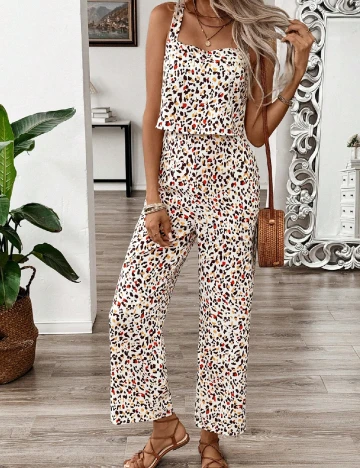 Salopeta SHEIN, crem