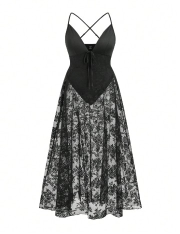 
						Rochie lunga SHEIN CURVE, negru