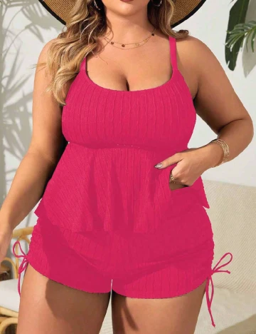 Compleu De Plaja SHEIN CURVE, roz