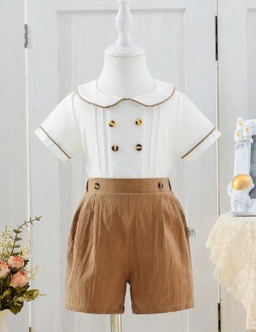 
						Compleu Shein Kids, alb/maro