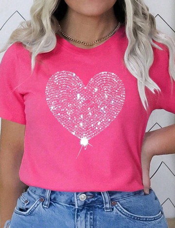 
						Tricou SHEIN CURVE, roz