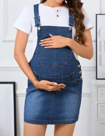 Rochie scurta SHEIN Maternity, albastru