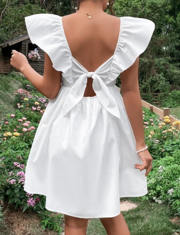 Rochie medie SHEIN, alb