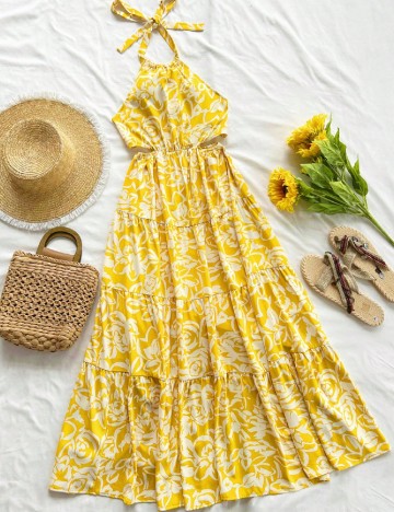 
						Rochie lunga SHEIN, galben