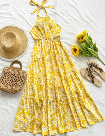 Rochie lunga SHEIN, galben