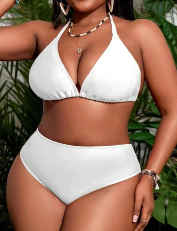 Compleu De Plaja SHEIN CURVE, alb