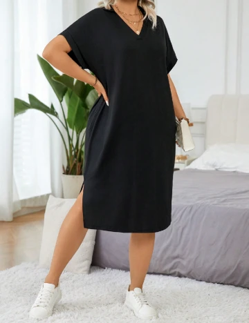 Rochie medie SHEIN CURVE, negru