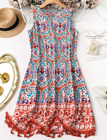 
						Rochie scurta SHEIN CURVE, mix culori