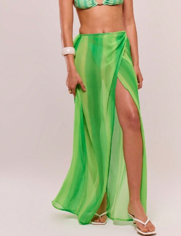 
						Fusta de plaja SHEIN, verde