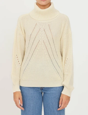 Pulover Only, crem, M