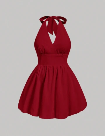 Rochie scurta SHEIN CURVE, rosu