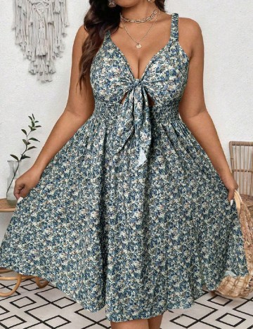 
						Rochie scurta SHEIN CURVE, floral print