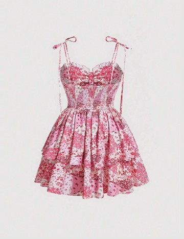 Rochie scurta SHEIN CURVE, roz