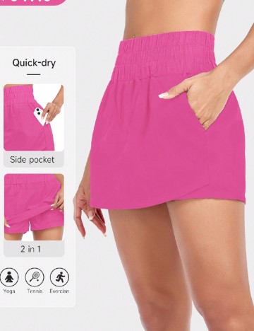 
						Pantaloni scurti SHEIN, roz