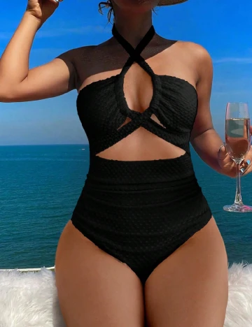 Costum de baie SHEIN, negru