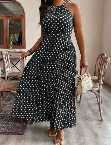 
						Rochie lunga SHEIN CURVE, negru/alb