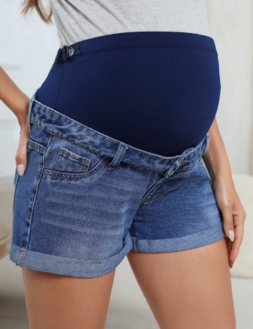 
						Pantaloni scurti SHEIN Maternity, albastru