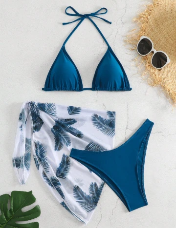 Costum de baie SHEIN, albastru