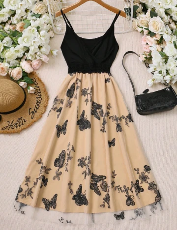 Rochie medie SHEIN, crem