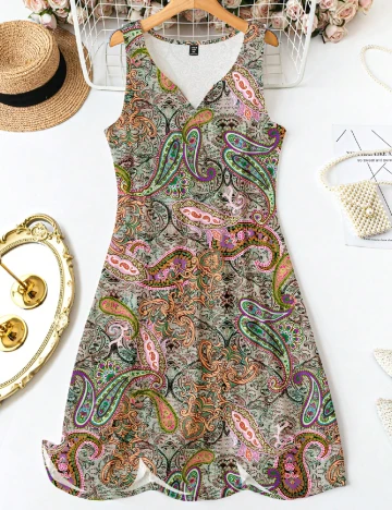 Rochie scurta SHEIN CURVE, mix culori