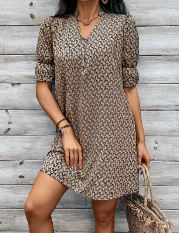 Rochie scurta SHEIN, maro