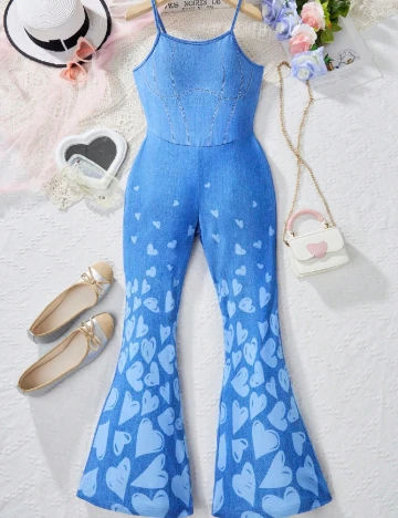 Salopeta Shein Kids, albastru