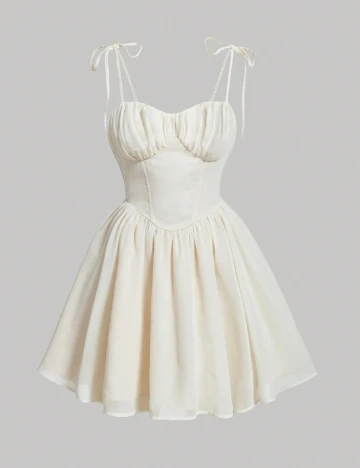 Rochie scurta SHEIN CURVE, crem