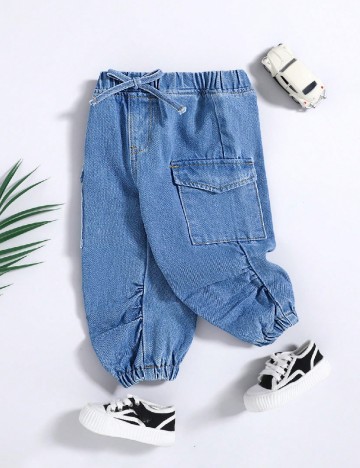 
						Blugi Shein Kids, albastru