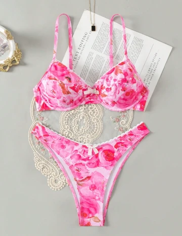 Costum de baie SHEIN, roz