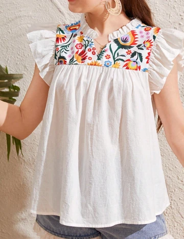 Bluza Shein Kids, alb