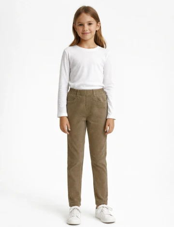 Pantaloni Zara, kaki