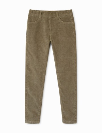 Pantaloni Zara, kaki